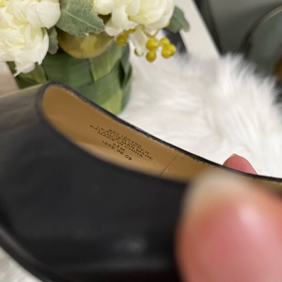 NEW LRL Ralph Lauren Leather Buckle Mary Jane Kitten Heel Almond Toe Pumps 5.5 - Picture 16 of 16